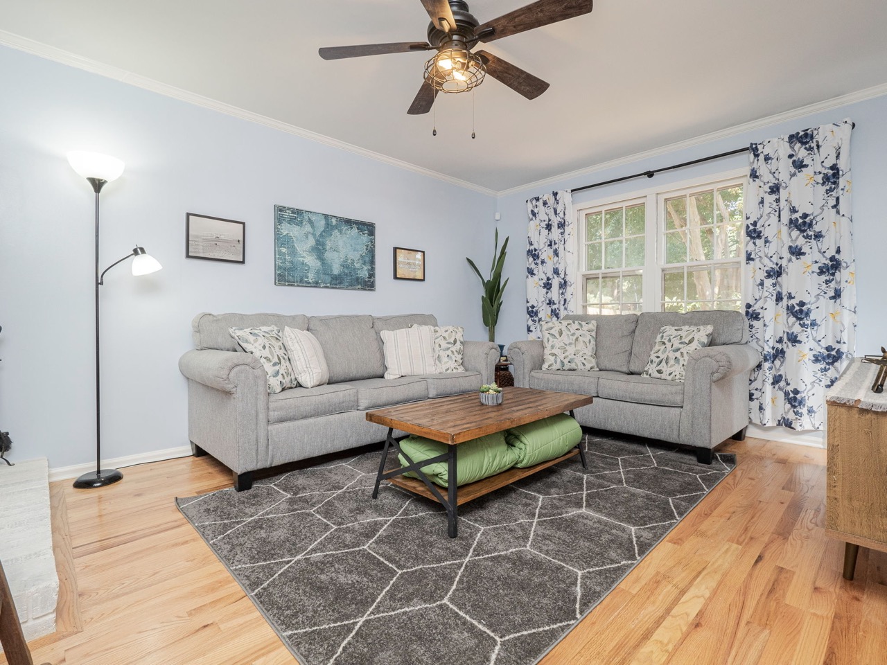 907 Lexington Ave living room with natural light